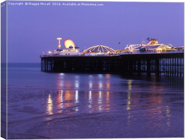 Palace Pier, Brighton Canvas Print by Maggie McCall