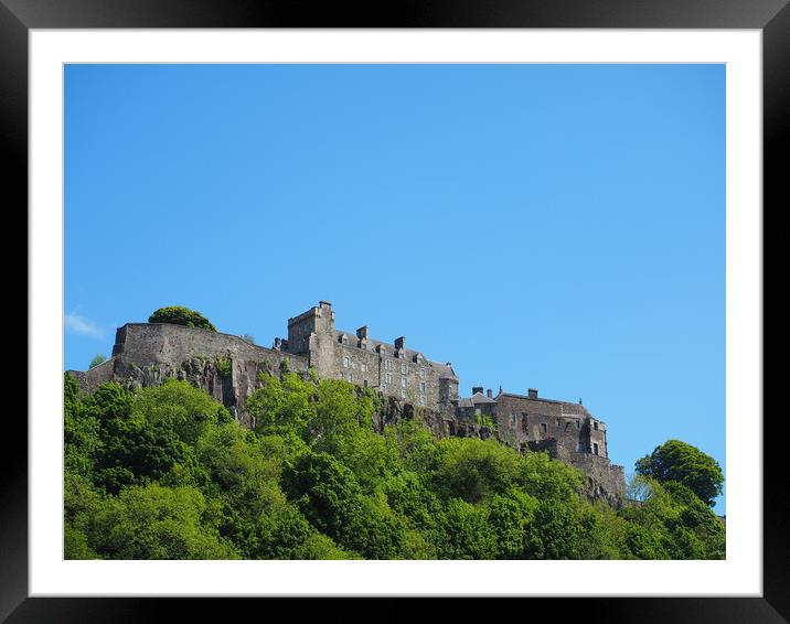 Stirling Castle from below.                        Framed Mounted Print by Tommy Dickson