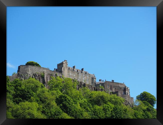Stirling Castle from below.                        Framed Print by Tommy Dickson