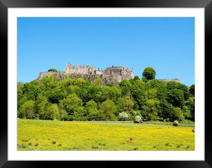 Stirling Castle and Scenic Scotland Framed Mounted Print by Tommy Dickson