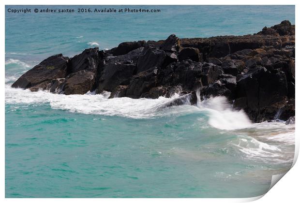 ROCKY WATERS Print by andrew saxton