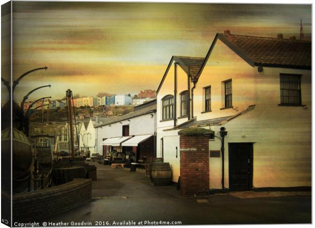 Old Custom's Houses - Bristol. Canvas Print by Heather Goodwin