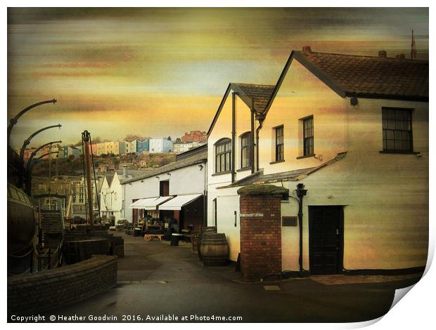 Old Custom's Houses - Bristol. Print by Heather Goodwin