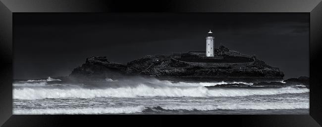 Godrevy Lighthouse Framed Print by Nigel Jones