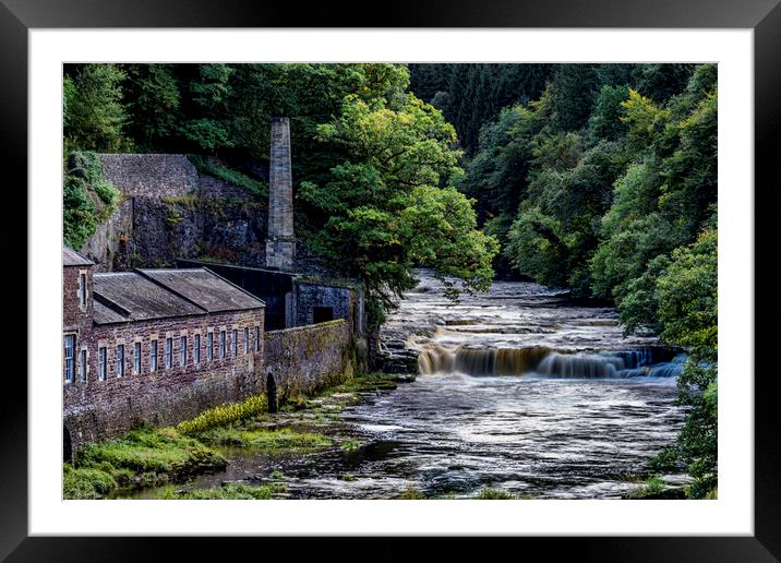 Falls of Clyde Framed Mounted Print by Sam Smith
