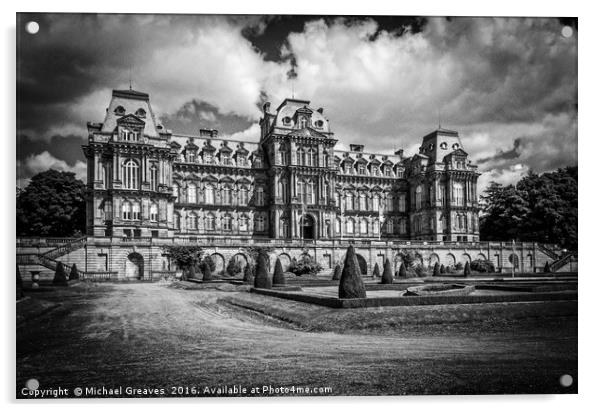 The Bowes Museum Acrylic by Michael Greaves