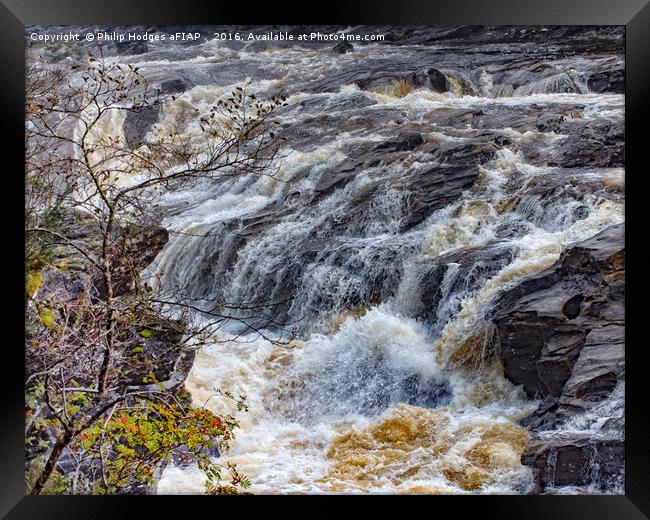 Orchy Falls Framed Print by Philip Hodges aFIAP ,