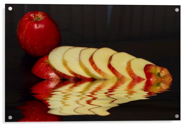Juicy Red Apples Acrylic by David French