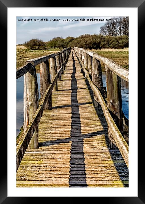 The Rickety Bridge Framed Mounted Print by Michelle BAILEY