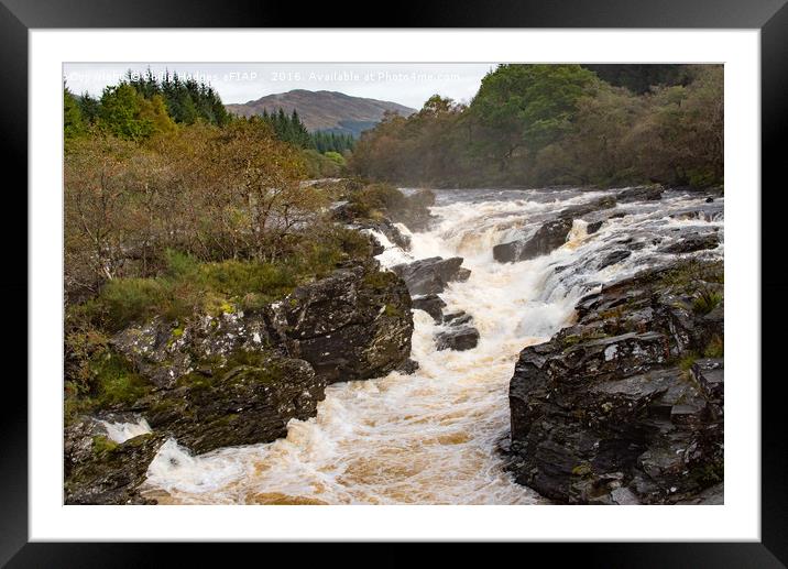Orchy Falls (2) Framed Mounted Print by Philip Hodges aFIAP ,