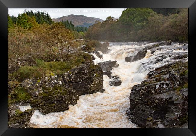 Orchy Falls (2) Framed Print by Philip Hodges aFIAP ,