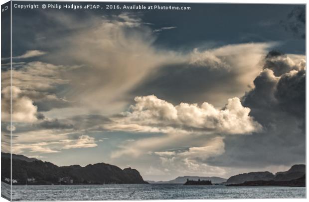 Clouds Over Oban Canvas Print by Philip Hodges aFIAP ,