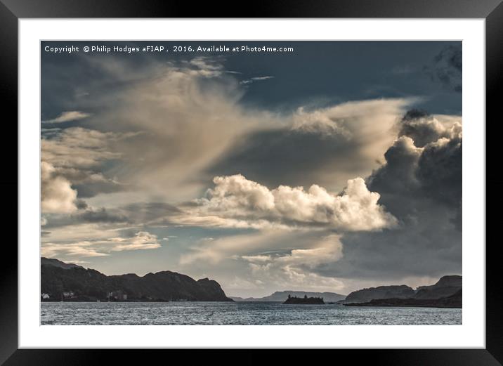 Clouds Over Oban Framed Mounted Print by Philip Hodges aFIAP ,