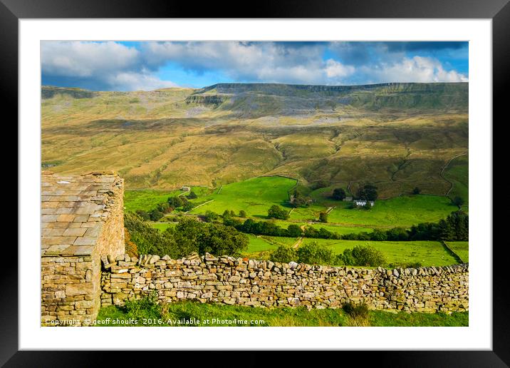 The glorious Yorkshire Dales Framed Mounted Print by geoff shoults