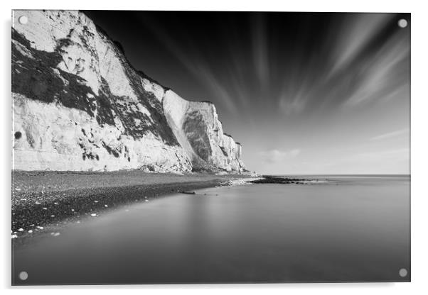 White Cliffs of Dover Acrylic by Ian Hufton