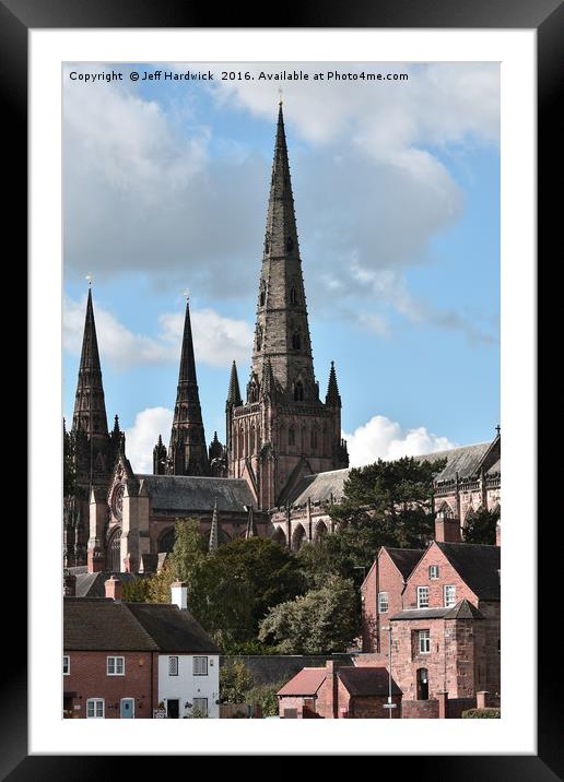 Lichfield Cathedral Framed Mounted Print by Jeff Hardwick