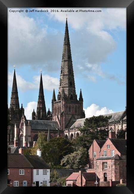 Lichfield Cathedral Framed Print by Jeff Hardwick