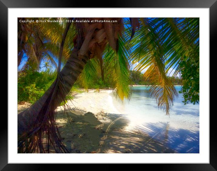 Isla Contoy Paradise Framed Mounted Print by Nick Wardekker