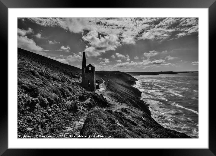 Wheal Coates, Cornwall Framed Mounted Print by Ben Keating