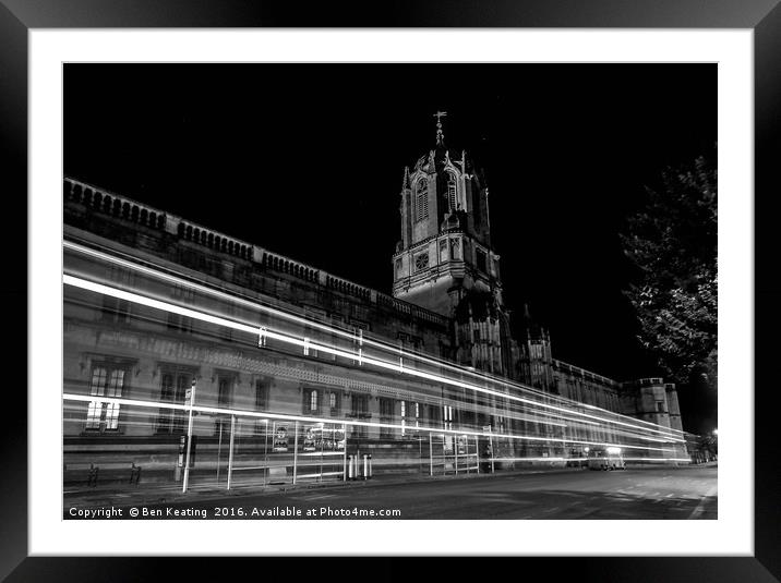 Oxford at Night Framed Mounted Print by Ben Keating