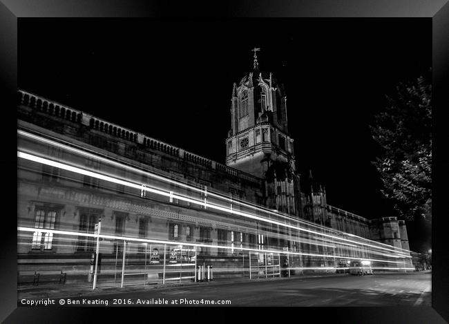 Oxford at Night Framed Print by Ben Keating