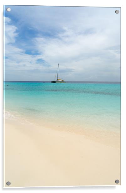 Klien Curacao Beach Views Acrylic by Gail Johnson