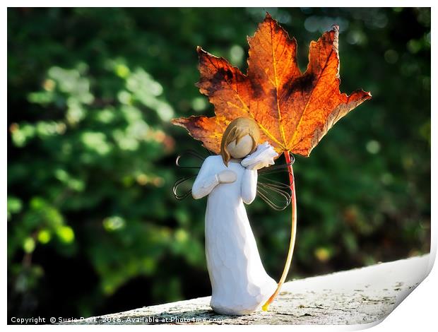 Angel of Autumn Print by Susie Peek