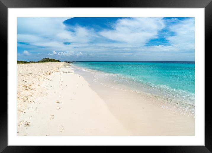 Klien Curacao Beach Views Framed Mounted Print by Gail Johnson