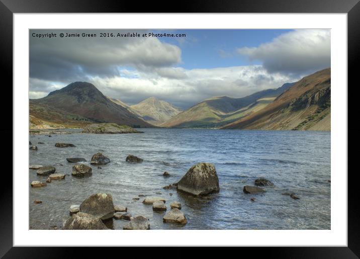 Wastwater  Framed Mounted Print by Jamie Green