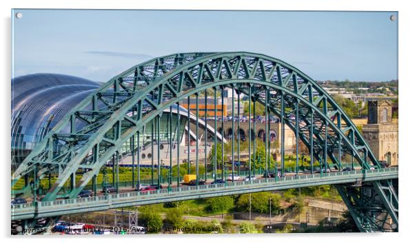 Tyne Bridge Acrylic by andrew blakey