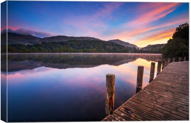 Coniston Water Canvas Print by Martin Williams