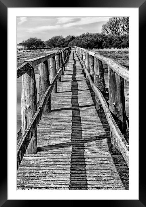 Aberlady Bay Bridge Framed Mounted Print by Michelle BAILEY