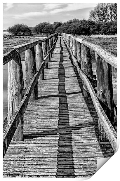 Aberlady Bay Bridge Print by Michelle BAILEY