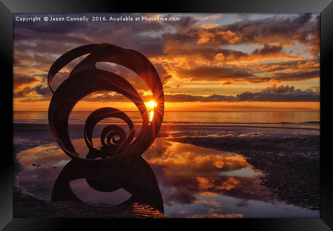 Mary's Shell At Sunset Framed Print by Jason Connolly