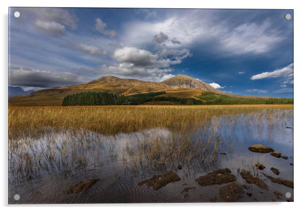Loch Cill Chriosd, Blaven, Isle of Skye Acrylic by Nick Rowland