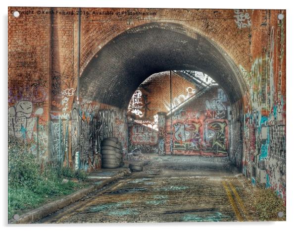 Urban Graffiti Arch Acrylic by Keith Folkard