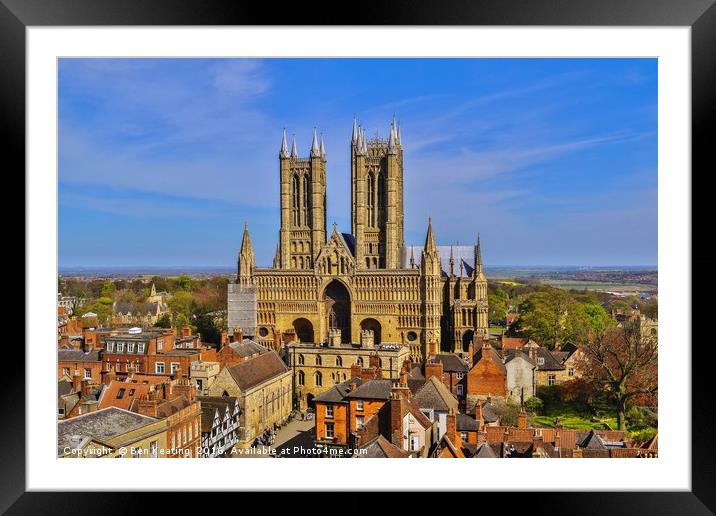 Lincoln Cathedral  Framed Mounted Print by Ben Keating
