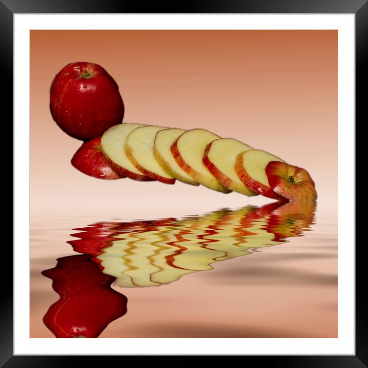 Juicy Red Apples Framed Mounted Print by David French