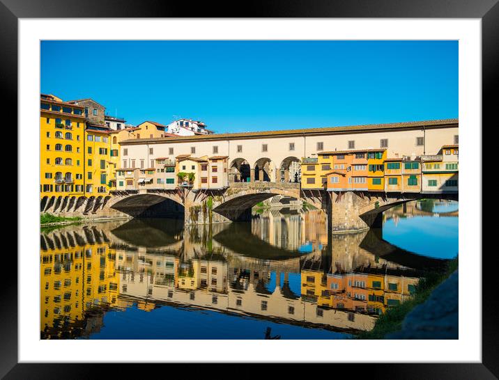 Ponte Vecchio, Florence Framed Mounted Print by Colin Allen