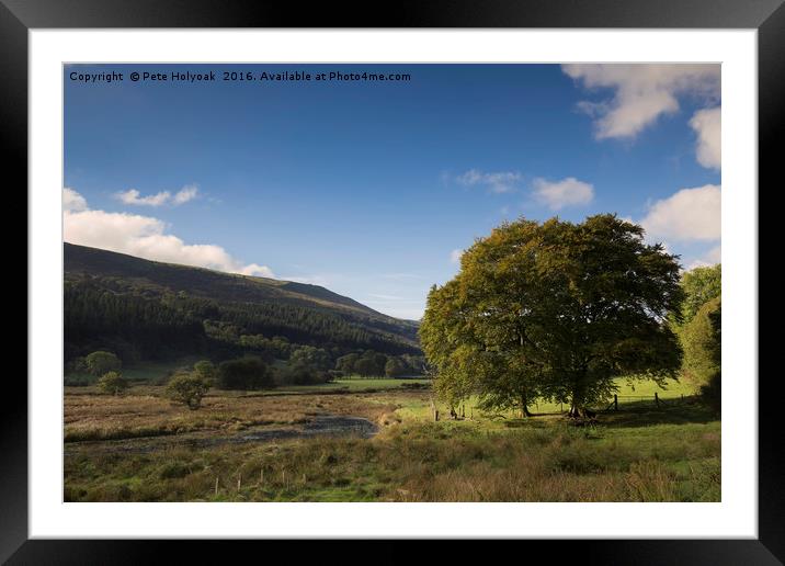 Valley In Wales Framed Mounted Print by Pete Holyoak