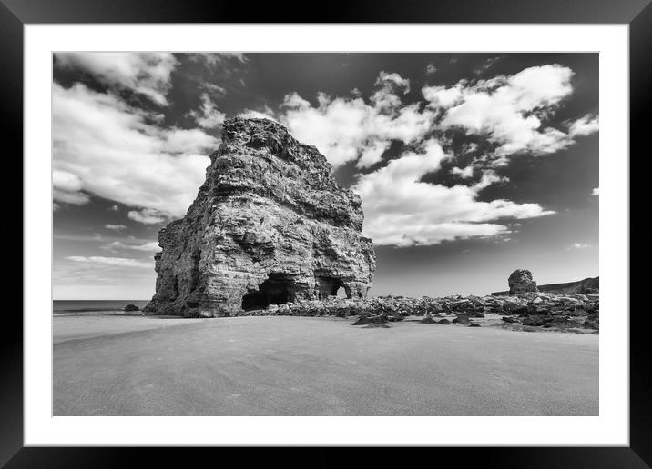 Marsden Rock. Framed Mounted Print by Mark Godden