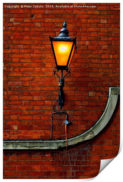 Street Light Print by Peter Zabulis