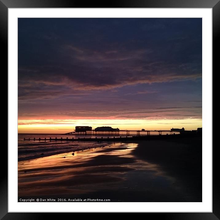 Sunrise over cromer pier Framed Mounted Print by Dan White
