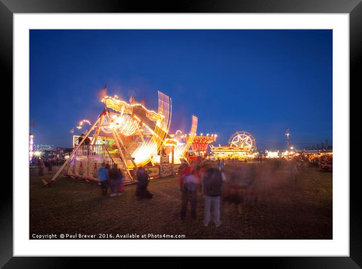 All the Fun of the Fair Framed Mounted Print by Paul Brewer