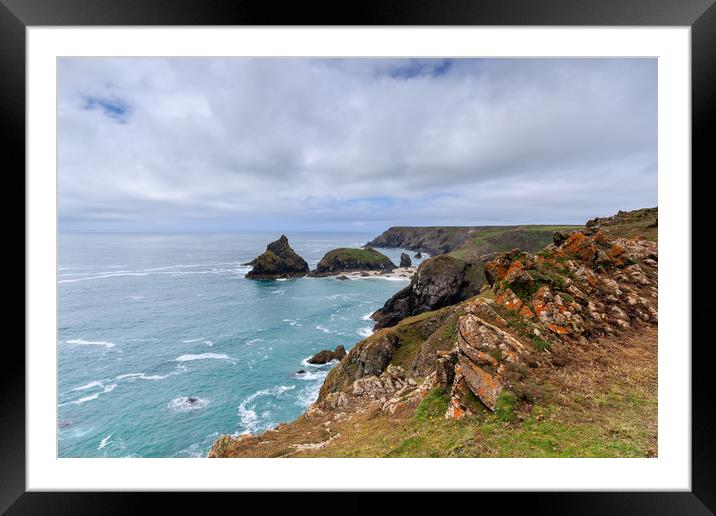 Kynance Cove  Framed Mounted Print by chris smith