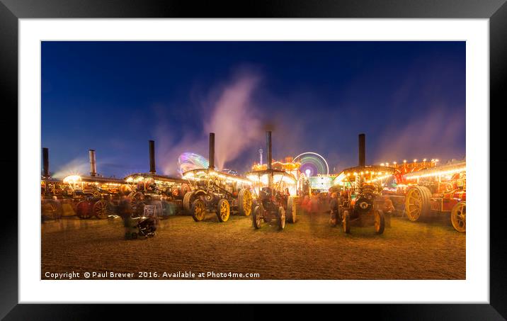 Steam at the Great Dorset Steam Fair 2016 Framed Mounted Print by Paul Brewer