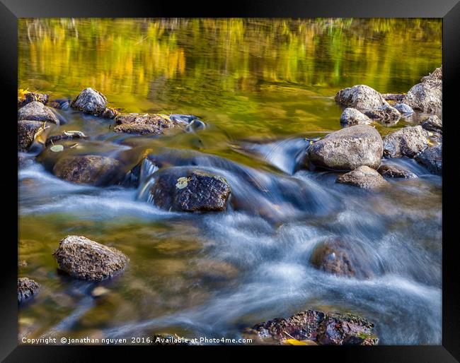 Fall reflections Framed Print by jonathan nguyen