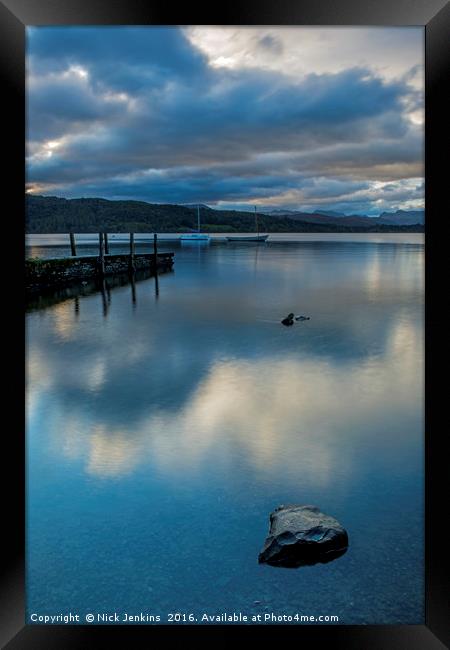 Lake Windermere from Miller Ground Framed Print by Nick Jenkins