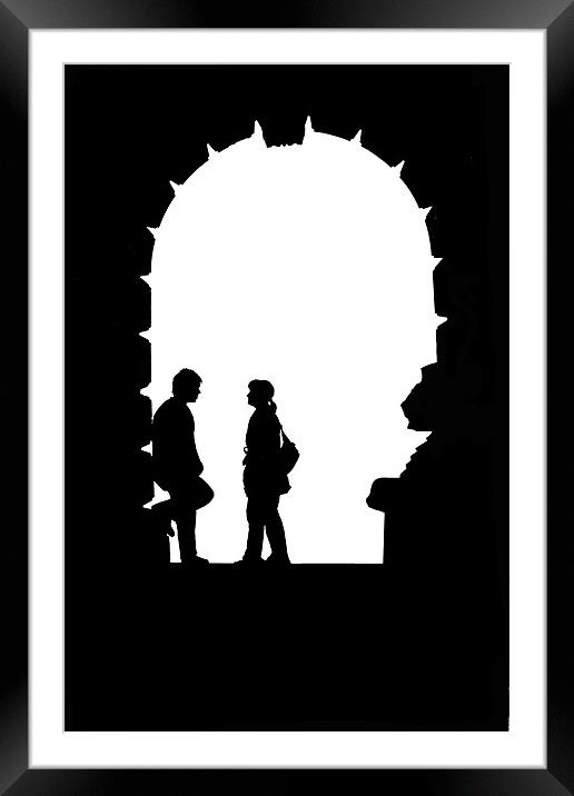 Boy meets Girl (can be supplied as a layered tiff) Framed Mounted Print by Graham Lester George