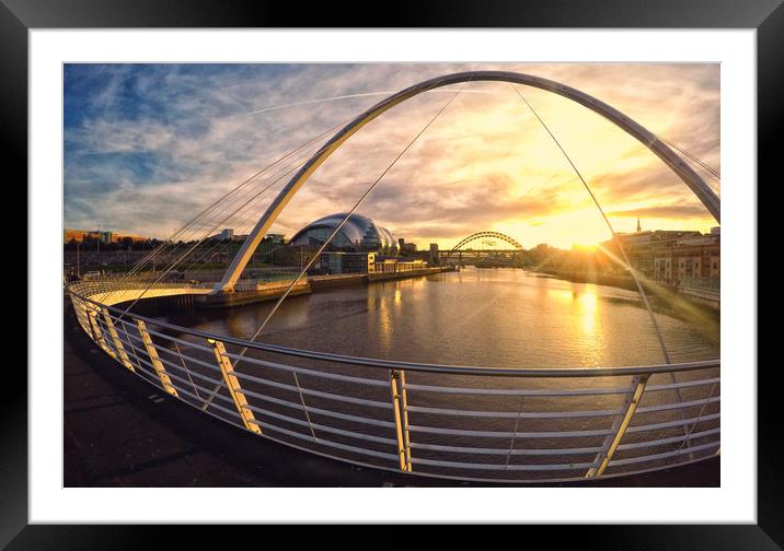 The Millennium Sunset Framed Mounted Print by Toon Photography